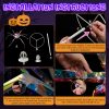 3ft Prism Spider, Illusion, 340 Purple Copper Wire Light, 4.5V 3.6W Halloween Standing Decoration US Specification