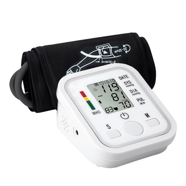 e7c01e7a-66c8-45b4-984e-26628f413d4d.jpg Automatic Upper Arm Blood Pressure Monitor Pulse Meter BP Machine Voice Talking
