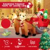 7.2 Feet Christmas Decoration Christmas Inflatable Santa Rides Sled,Amazon And Temu Banned Sales, No Shipping On Weekends.