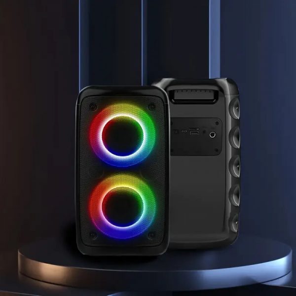 Wireless Speaker With Subwoofer, Large Boombox Speaker, Stereo Speaker, Subwoofer, Outdoor Wireless Speaker, Party Disco Light, TWS, TF, AUX