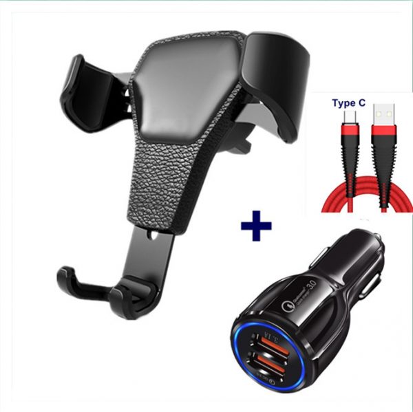 1616070954187.jpg Leather grain gravity mobile phone car holder