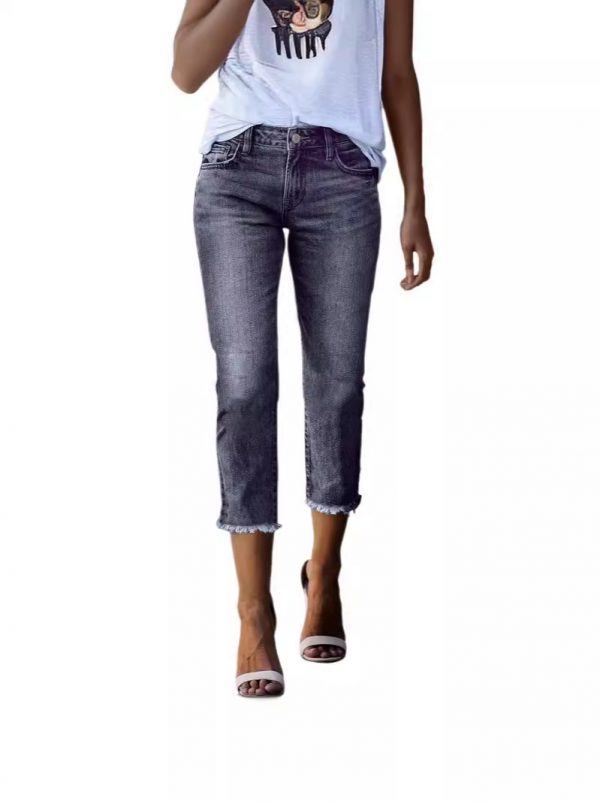 Fashionable Retro Slim-fit Stretch Jeans For Women