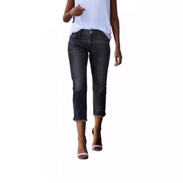 Fashionable Retro Slim-fit Stretch Jeans For Women