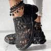 2a1214d8-a0f5-47e9-8939-29a16073a6ce.jpg Contrast Glitter Transparent Mesh Patch Breathable Sneakers - Without Ankle Strap