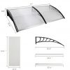 Outdoor Front Door Window Awning Patio Canopy Rain Cover UV Protected Eaves RT