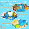 1Set Kid Sand Water Table Toddler Water Activity Table Rain Showers Play Table Toy For 3 To 6 Years Old Sensory Exercise Friendship Building