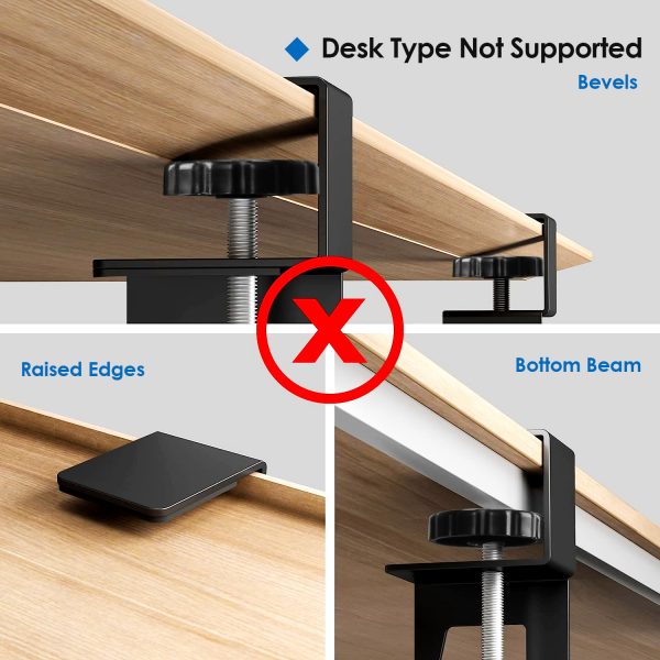 40615b77-4250-4cb0-9a74-6043270f2246.jpg 1Pc 25.59x9.64x0.51in Keyboard Mouse Tray Under Desk Retractable Slide Out Drawer Height Adjustable With C Clamp 55LBS Load