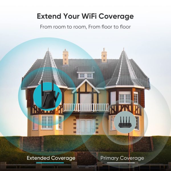 WiFi Extender Home WiFi Booster Dual-band Wireless Extension Supports Multiple Devices