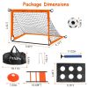 1Set Kids Soccer Goals Set For Yard Portable Soccer Training Equipment With Cones Agility Ladder Target Carry Bag For Toddler Outdoor Sport Play