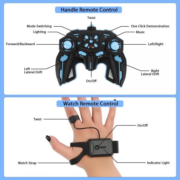 All-around Surface Drift Car With Dual-mode Controller And Gesture Control, Perfect Outdoor And Indoor Drift Car Toy As A Kids Gift