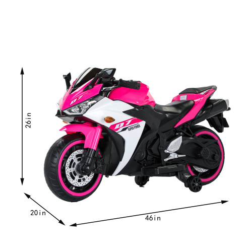 Electric Motorcycle  12V Kids Toys MotorcycleKids Electric Carelectric Ride On Toys For 3 4 5 6 Years Boys Girls With Training Wheelsmanual ThrottleDrive By Hand  Ighting Wheels