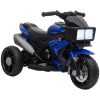 Electric Motorbike For Kids 6V Ride-On Motorcycle Toy With Music Horn Headlights Blue