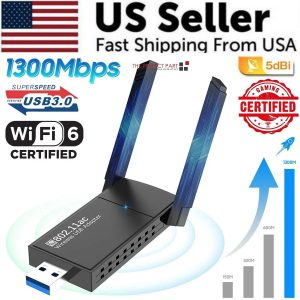 7e38a577-f8b1-4767-96f4-9a9905bc76d7.jpg USB 3.0 Wireless WIFI Adapter 1300Mbps Long Range Dongle Dual Band 5Ghz Network
