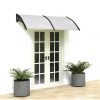 Outdoor Front Door Window Awning Patio Canopy Rain Cover UV Protected Eaves RT