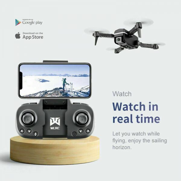 9a9d8d11-ec1c-445f-9465-908f583f6fcc.jpg Quad Air Drone RC Drone 4K HD Dual Camera WIFI FPV KK1 2 X Battery Rc Quadcopter