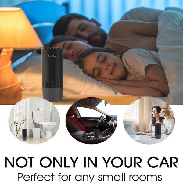 9d808352-de1f-4299-b3c7-21828b1ff505.jpg True HEPA Air Purifier Filter For Car Smoker Air Cleaner Ionizer TVOCs Odor Dust Sensor