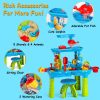1Set Kid Sand Water Table Toddler Water Activity Table Rain Showers Play Table Toy For 3 To 6 Years Old Sensory Exercise Friendship Building