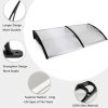 Outdoor Front Door Window Awning Patio Canopy Rain Cover UV Protected Eaves RT