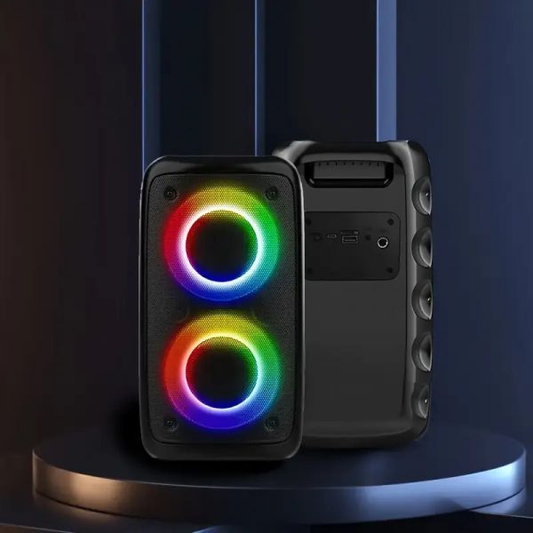 Wireless Speaker With Subwoofer, Large Boombox Speaker, Stereo Speaker, Subwoofer, Outdoor Wireless Speaker, Party Disco Light, TWS, TF, AUX