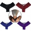 4 Pack Women Sexy Lace Underwear Lingerie Panties G-String Brief Thong Plus Size