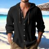 d9aba572-080b-4b45-8e1f-6940b97c60a0.jpg Cotton And Linen Shirt Hooded Sweater Button Long Sleeve