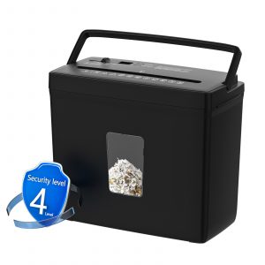 Woolsche 5 Sheet Cross Cut Paper Shredder For Home Use, Jam Proof