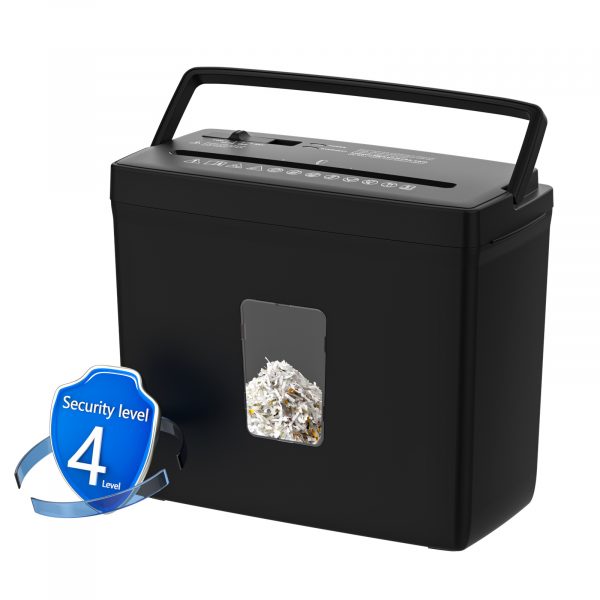 Woolsche 5 Sheet Cross Cut Paper Shredder For Home Use, Jam Proof