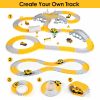 1Pc 340Pcs Construction Race Track Set Kids DIY Construction Toys STEM Flexible Car Track Playset Gift For Toddlers Boys Aged 3 4 5 6 Year Old