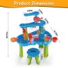 1Set Kid Sand Water Table Toddler Water Activity Table Rain Showers Play Table Toy For 3 To 6 Years Old Sensory Exercise Friendship Building